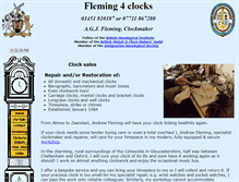 Tablet Screenshot of fleming4clocks.co.uk
